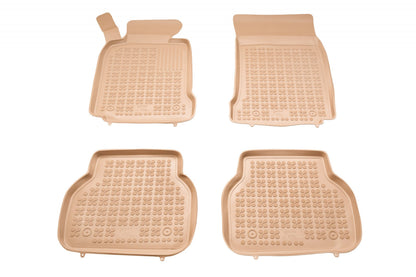 Covorase Presuri Auto Cauciuc Dedicate Bej BMW SERIA 5 E39 1995 - 2004