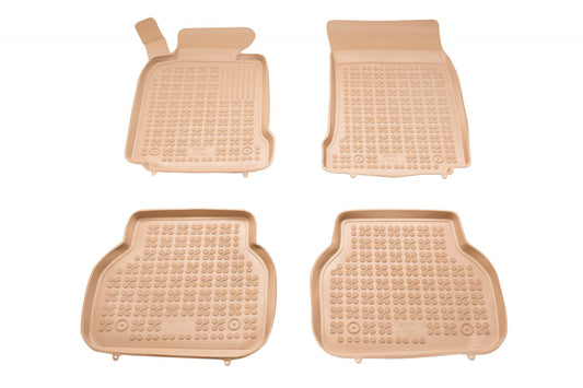 Covorase Presuri Auto Cauciuc Dedicate Bej BMW SERIA 5 E39 1995 - 2004