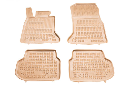 Covorase Presuri Auto Cauciuc Dedicate Bej BMW SERIA 5 F10, F11 2010 - 2013