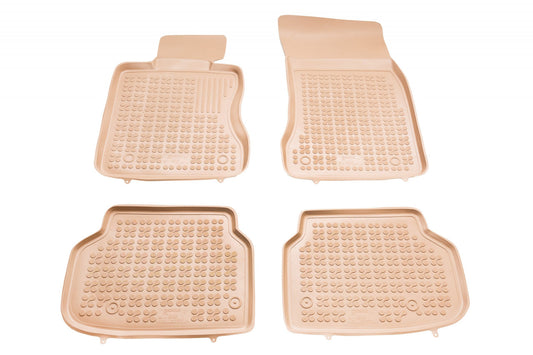 Covorase Presuri Auto Cauciuc Dedicate Bej BMW SERIA 7 F01 2008-2015