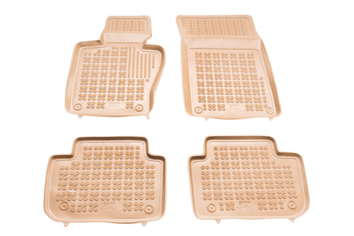 Covorase Presuri Auto Cauciuc Dedicate Bej BMW X3 E83 2003 - 2010