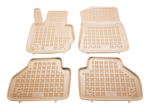 Covorase Presuri Auto Cauciuc Dedicate Bej BMW X3 F25 2010 - 2017 | BMW X4 F26 2014 - 2018