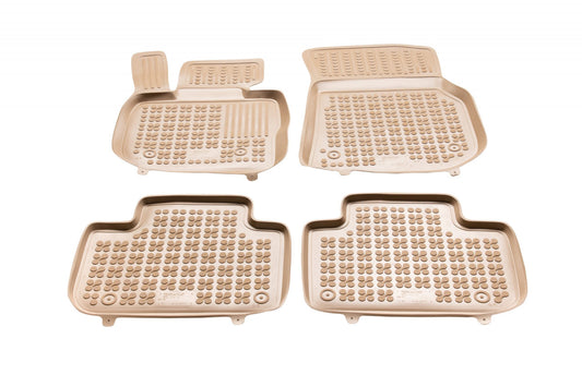 Covorase Presuri Auto Cauciuc Dedicate Bej BMW X3 G01 toate modelele inclusiv Hybrid 2017 - | BMW X3 G01 Mild Hybrid 2021 - | BMW X4 G02 2018 -