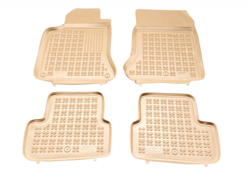 Covorase Presuri Auto Cauciuc Dedicate Bej Infinity Q30 I Hatchback, cutie automata, roata rezerva mica, 4x2 2015 - 2019 | Mercedes GLA I 2013 - 2019 | Mercedes W176 A-CLASS 2012 - 2018