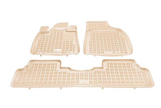 Covorase Presuri Auto Cauciuc Dedicate Bej Lexus RX III AL10 toate modelele inclusiv Hybrid, Facelift 2012 - 2015