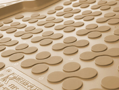 Covorase Presuri Auto Cauciuc Dedicate Bej Nissan QASHQAI II 2014 - 2021