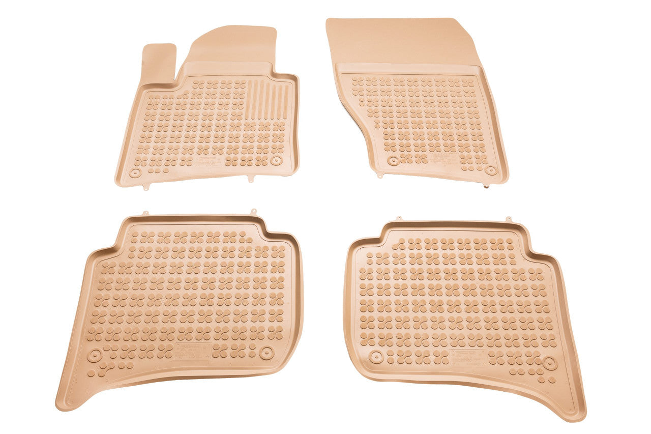 Covorase Presuri Auto Cauciuc Dedicate Bej Porsche CAYENNE II 2010 - 2017 | VW TOUAREG II 2010 - 2018