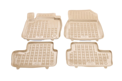 Covorase Presuri Auto Cauciuc Dedicate Bej Volvo XC40 toate modelele inclusiv Hybrid 2017 -