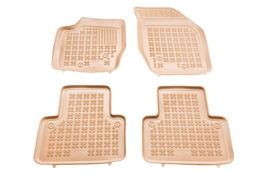 Covorase Presuri Auto Cauciuc Dedicate Bej Volvo XC90 I 2002 - 2014