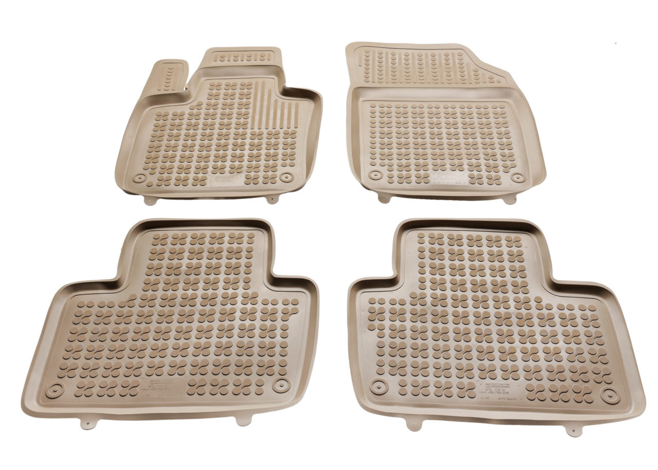 Covorase Presuri Auto Cauciuc Dedicate Bej Volvo XC90 II 2015 -