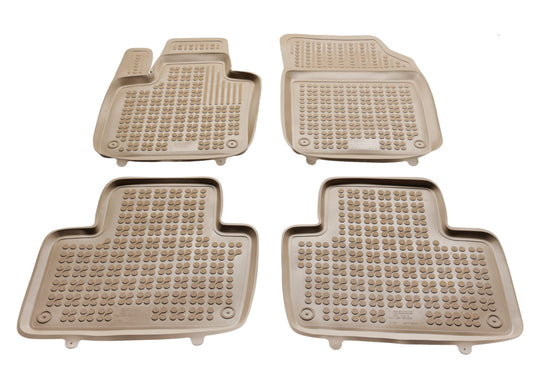 Covorase Presuri Auto Cauciuc Dedicate Bej Volvo XC90 II 2015 -