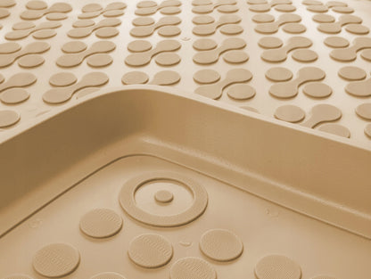 Covorase Presuri Auto Cauciuc Dedicate Bej VW GOLF V Hatchback 2003 - 2007 | VW GOLF V Variant 2007 - 2009 | VW GOLF GTI 2007 - | VW GOLF VI 2008-2013 | VW JETTA V 2005 - 2011 | VW SCIROCCO III 2008-2017 | Seat LEON II (MK2) 2005 - 2013 | Skoda OCTAVIA II