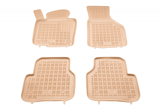 Covorase Presuri Auto Cauciuc Dedicate Bej VW PASSAT B6 2005 - 2010 | VW PASSAT B7 2010 - 2014 | VW PASSAT B7 Alltrack 2011 - 2014 | VW PASSAT CC 2008-2016 | VW JETTA VI 2010 - 2018 | VW TIGUAN I 2007 - 2015