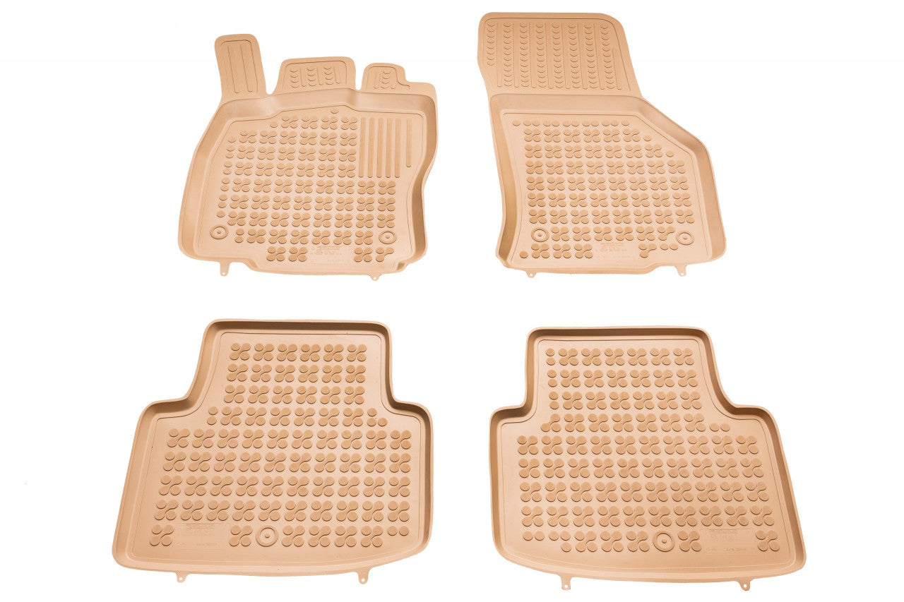 Стелки за кола гумени, специализирани, бежови VW PASSAT B8 2014 - 2023