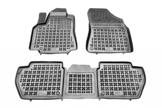 Covorase Presuri Auto Cauciuc Dedicate Citroen BERLINGO II 2008-2018 | Peugeot PARTNER II 2008-2018 | 4 Locuri