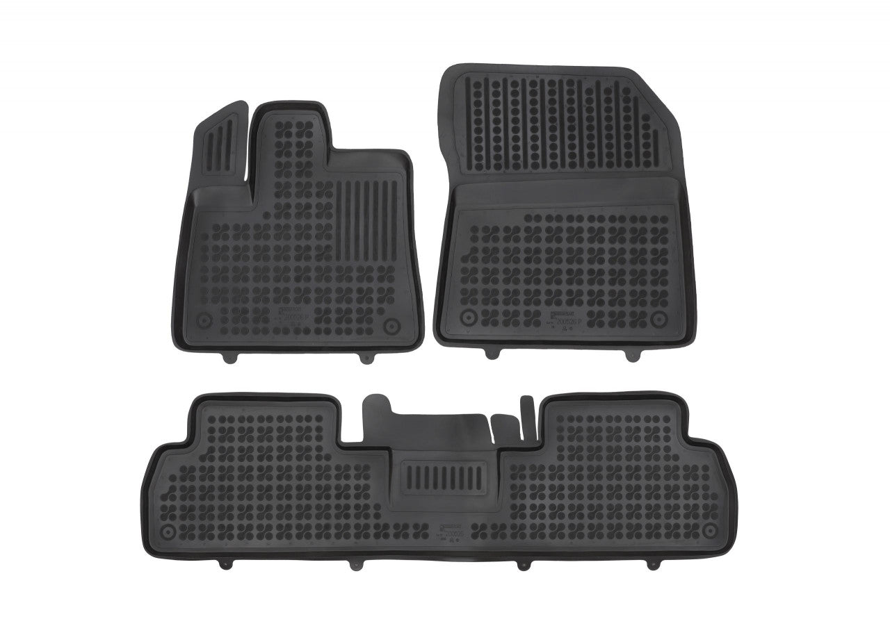 Covorase Presuri Auto Cauciuc Dedicate Citroen BERLINGO III MULTISPACE 5 loc 2018 - | Citroen BERLINGO III XL 2018 - | Fiat DOBLO III versiuni 5 loc 2022 - | Fiat E - DOBLO III versiuni 5 loc 2022 - | Opel COMBO E Life 5 loc 2018 - | Peugeot RIFTER 5 loc