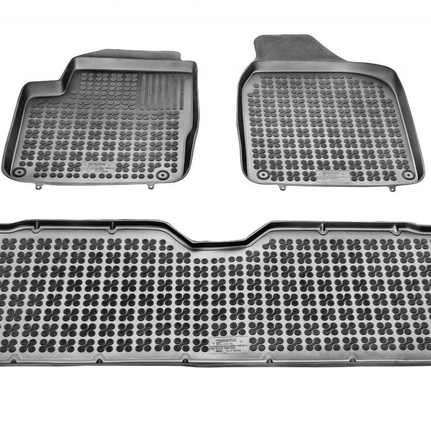 Covorase Presuri Auto Cauciuc Dedicate Ford GALAXY I (fata, mijloc), 5 loc 1995 - 2006 | Seat ALHAMBRA I 5 loc, (fata, mijloc) 1996 - 2010 | VW SHARAN I 5 loc (fata, mijloc) 1995 - 2010