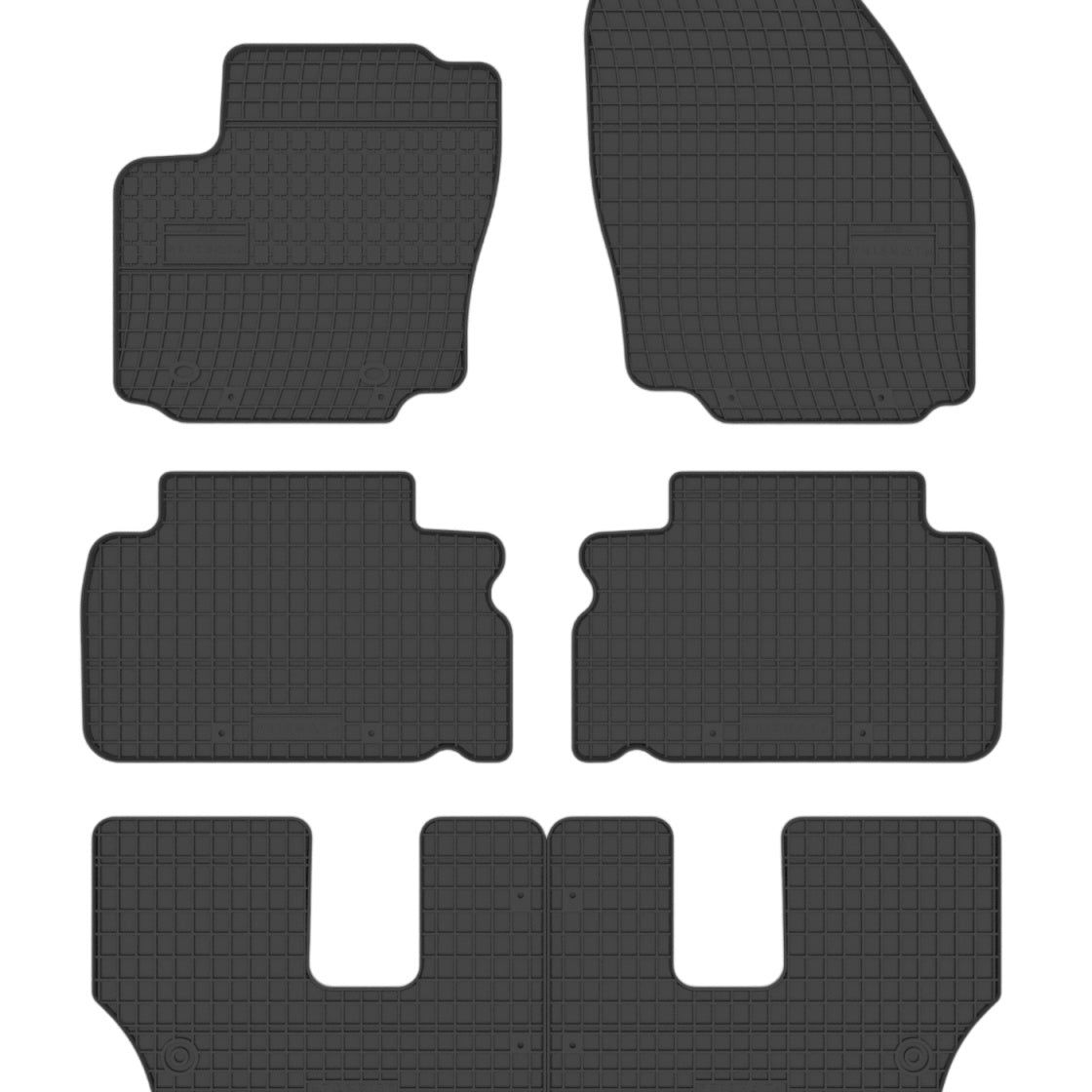 Covorase Presuri Auto Cauciuc Dedicate Ford S-MAX 7 locuri 2006-2010