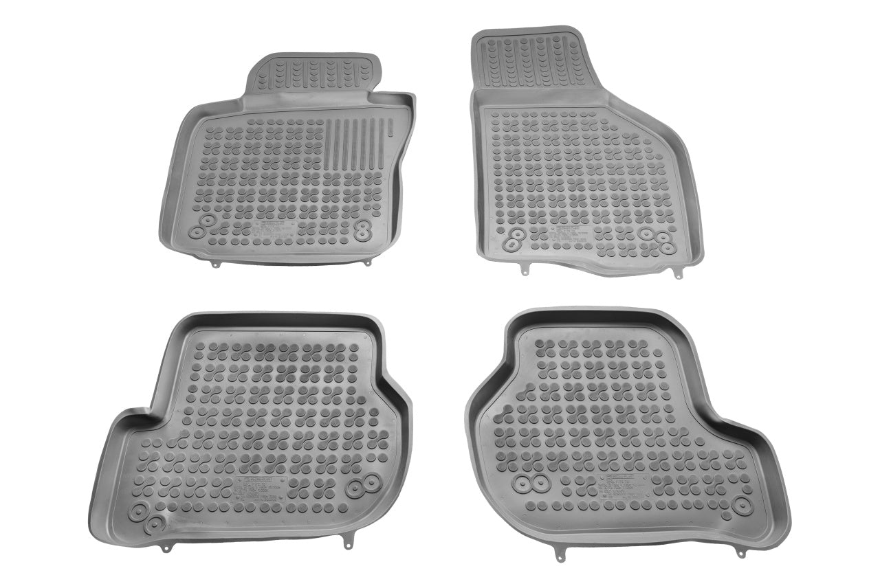Covorase Presuri Auto Cauciuc Dedicate Gri VW GOLF V Hatchback 2003 - 2007 | VW GOLF V Variant 2007 - 2009 | VW GOLF GTI 2007 - | VW GOLF VI 2008-2013 | VW JETTA V 2005 - 2011 | VW SCIROCCO III 2008-2017 | Seat LEON II (MK2) 2005 - 2013 | Skoda OCTAVIA II