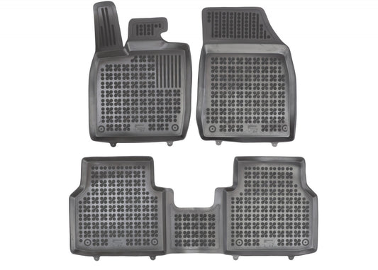 Covorase Presuri Auto Cauciuc Dedicate Skoda ENYAQ iV SUV, COUPE, electric fara tunel la mijloc pe randul 2 2020 - | VW ID.4 2020 - | VW ID.4 GTX 2020 - | VW ID.5 2022 -