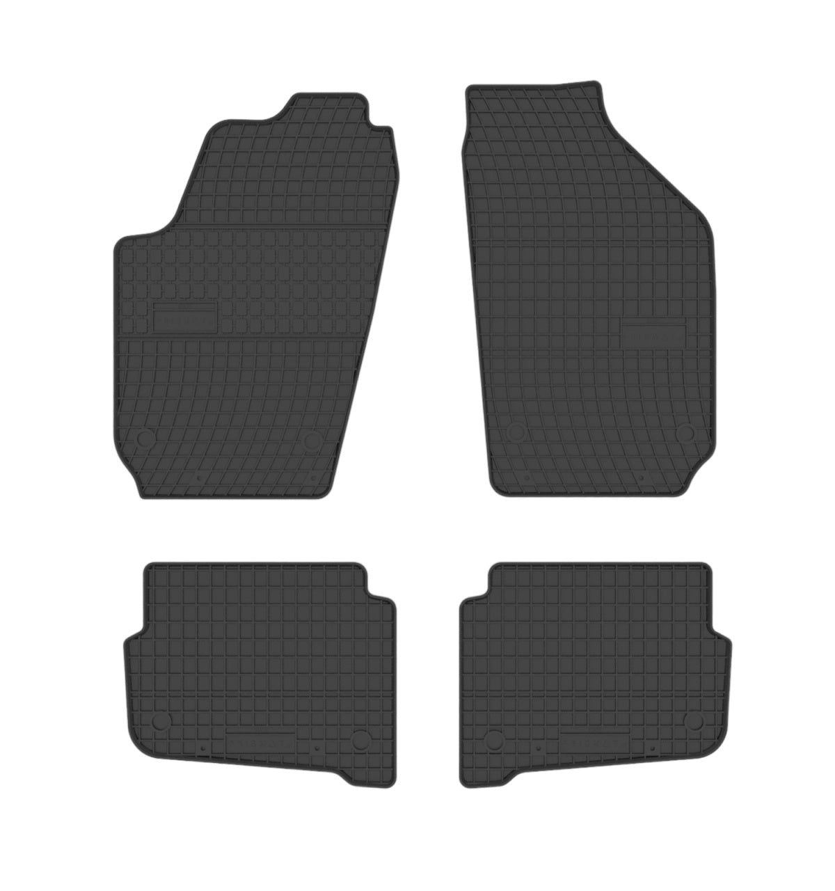Стелки за кола от каучук, специфични за Skoda FABIA I 1999-2008 | VW POLO IV 2002-2008 | Seat CORDOBA 2002-2008 | Seat IBIZA III 2002-2008 |