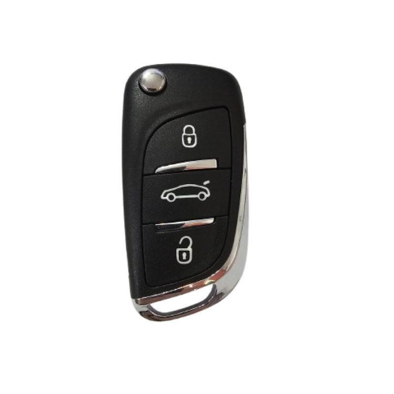 Carcasa Cheie Peugeot, 3 But, cu loc pentru baterie