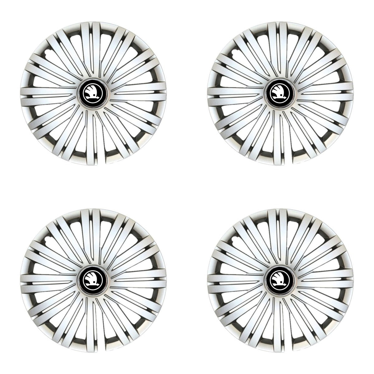 Set 4 Capace Roti Creative Rey R16, Potrivite Jantelor de 16 inch, pentru Skoda Nou, Model 200