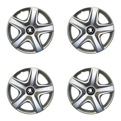 Set 4 Capace Roti Creative Rey R15, Potrivite Jantelor de 15 inch, Pentru Skoda Nou, Model 202