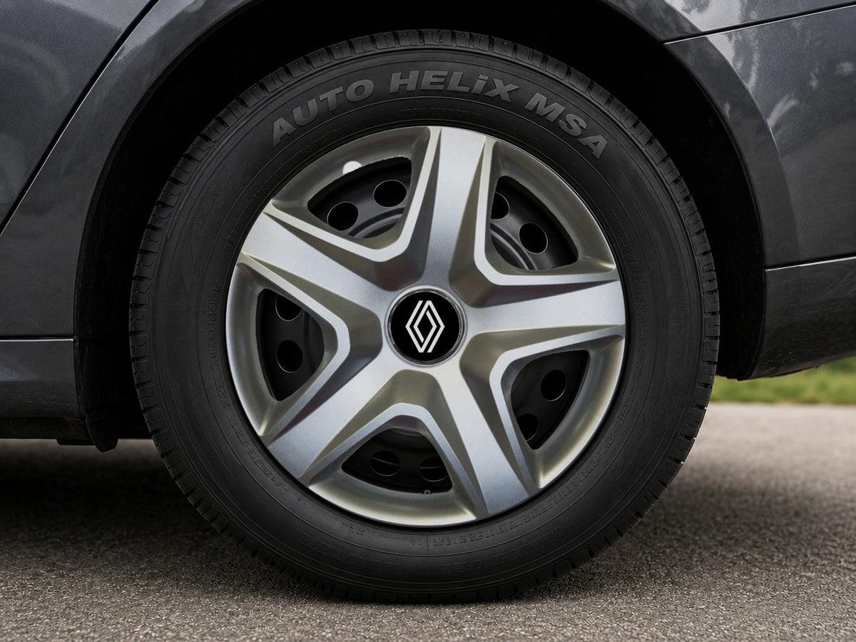 Set 4 Capace Roti Creative Rey R15, Potrivite Jantelor de 15 inch, Pentru Renault Nou, Model 202