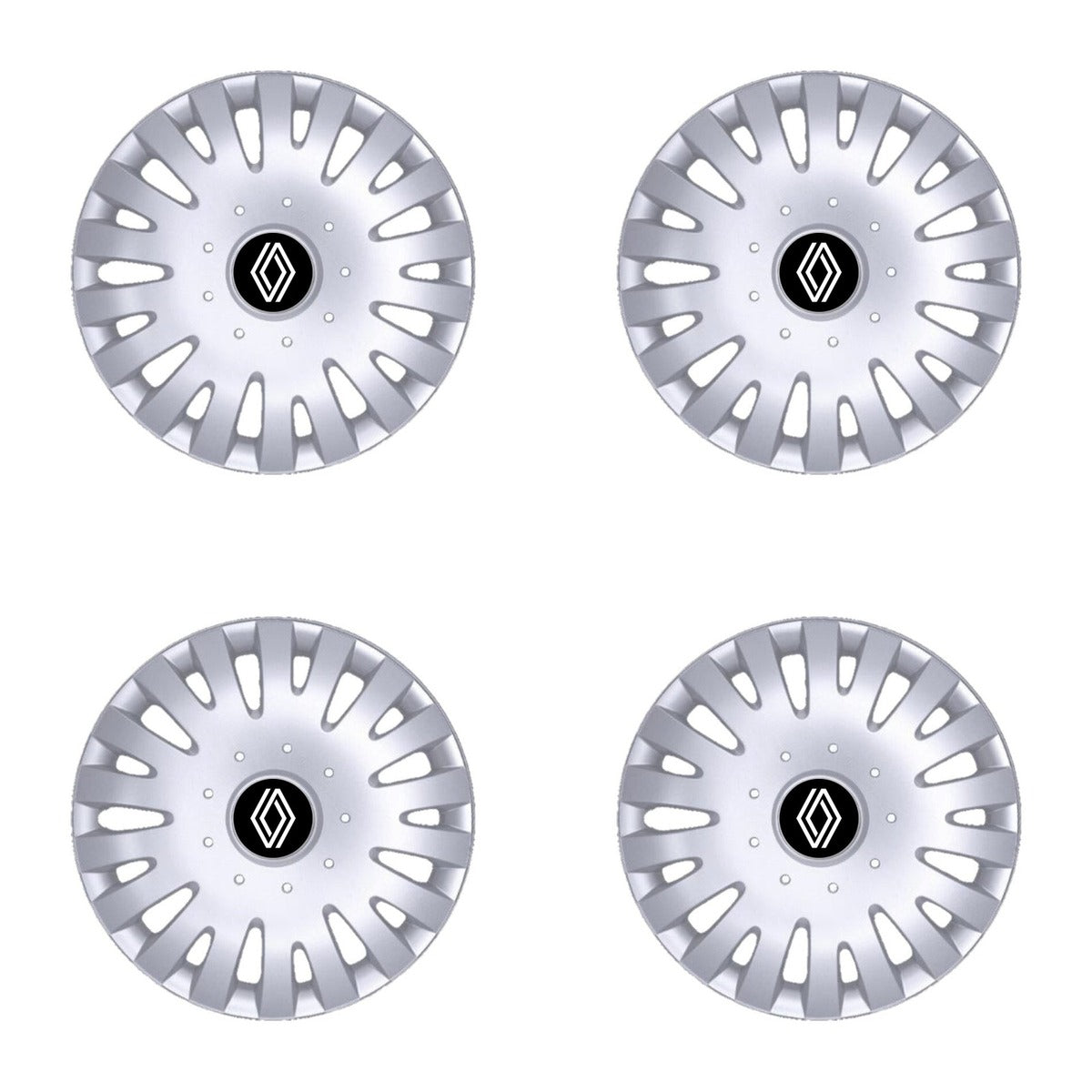 Set 4 Capace Roti Creative Rey R15, Potrivite Jantelor de 15 inch, Pentru Renault Nou, Model 211