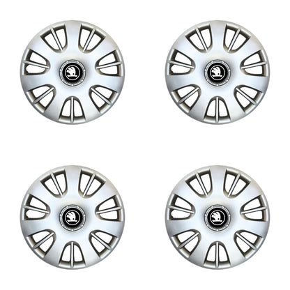 Set 4 Capace Roti Creative Rey R15, Potrivite Jantelor de 15 inch, pentru Skoda Nou, Model 222