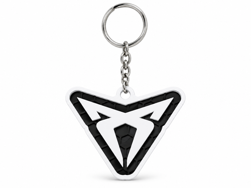 Breloc auto Cupra logo cu lanț și inel