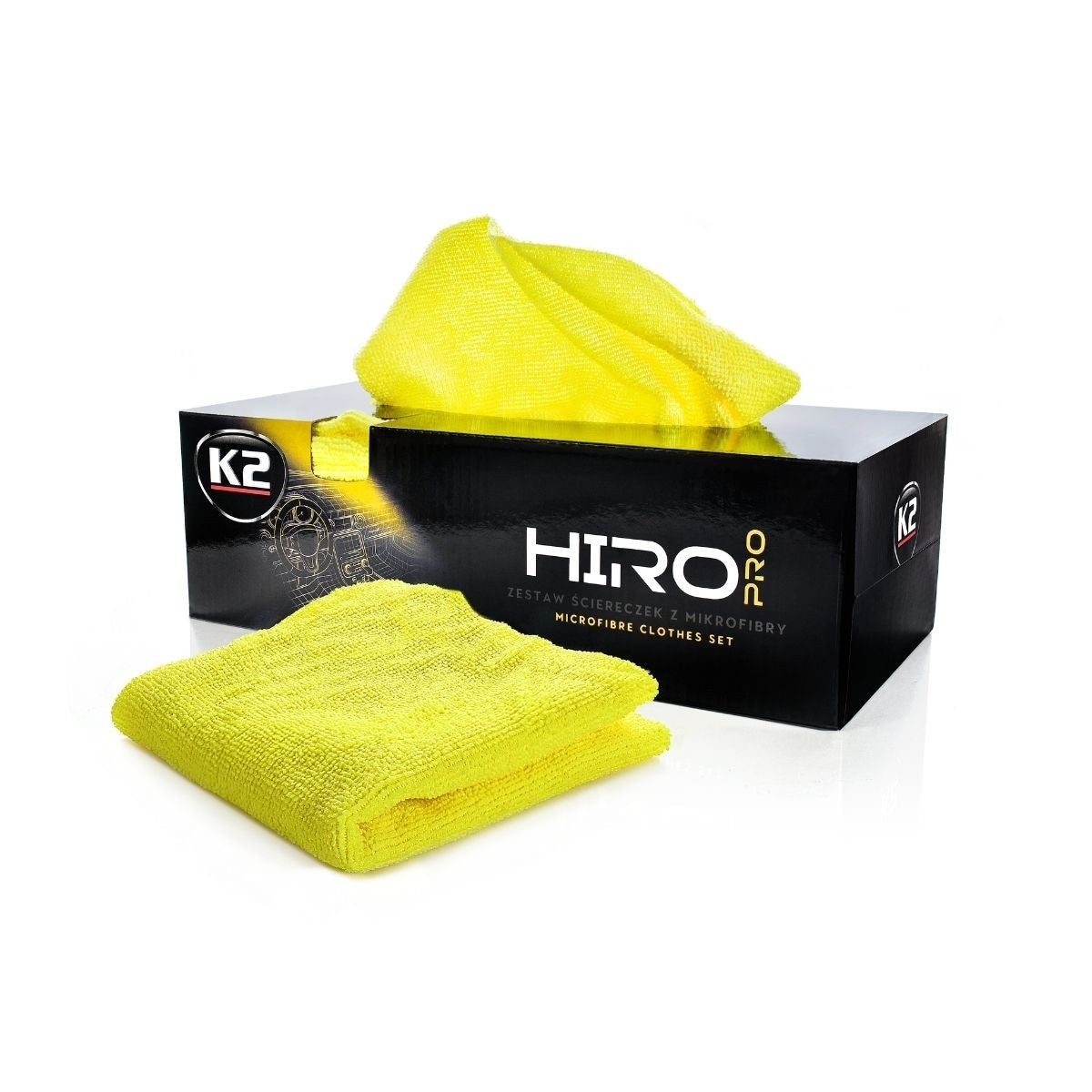 Cutie cu 30 Lavete Microfibra 30x30 CM K2 Hiro 170G/M2