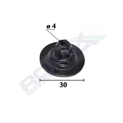 PIULITA FIXARE ELEMENTE CAPOTA PENTRU GRUP VAG 4X30MM NEGRU - SET 10 BUC