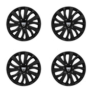Set 4 capace roti potrivite jantelor de 16 inch compatibile DACIA, Model - 432 Black Edition