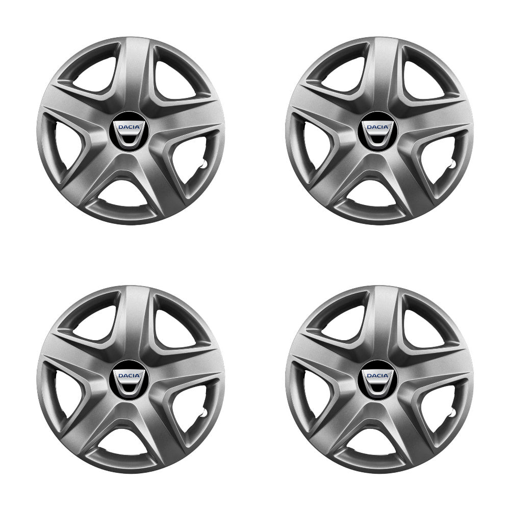Set 4 capace roti 16 inchi (R16) compatibile DACIA Logan, Sandero, Duster, Dokker, Model-418