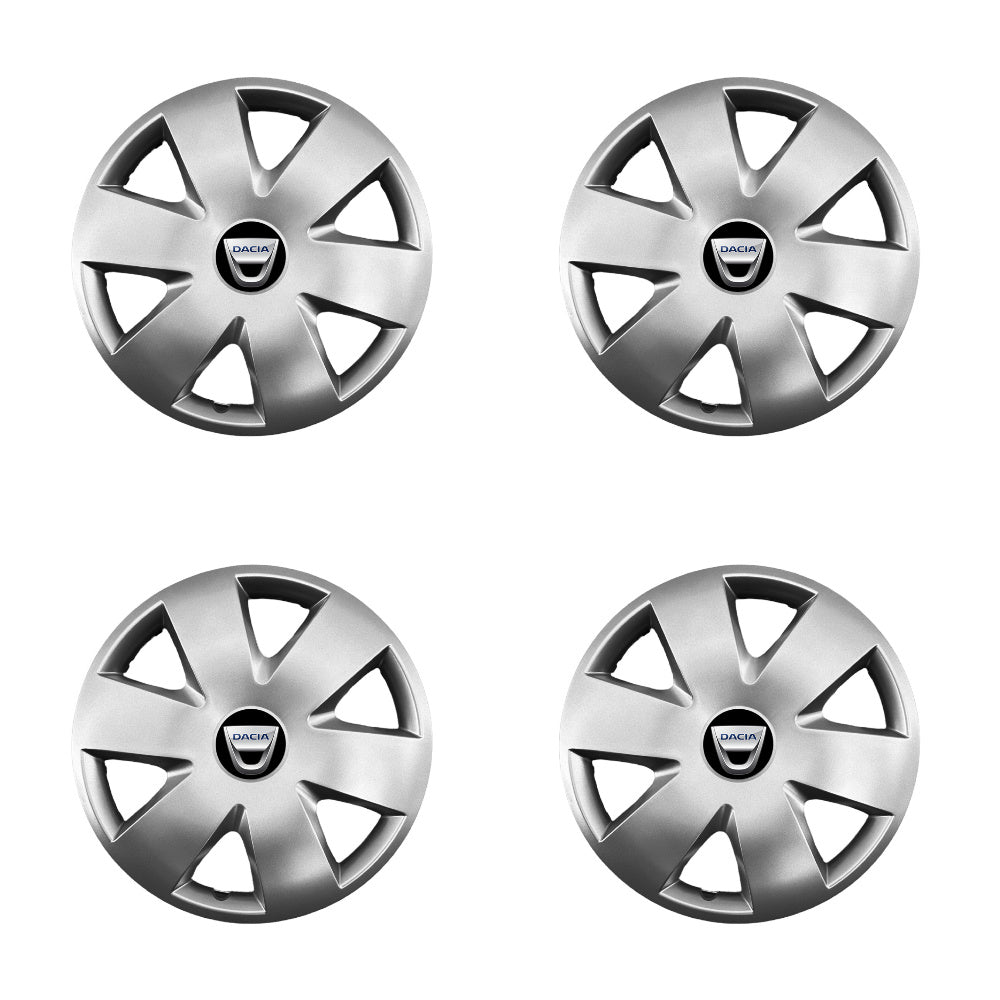Set 4 capace roti potrivite jantelor de 15 inch compatibile Dacia, Model - 308