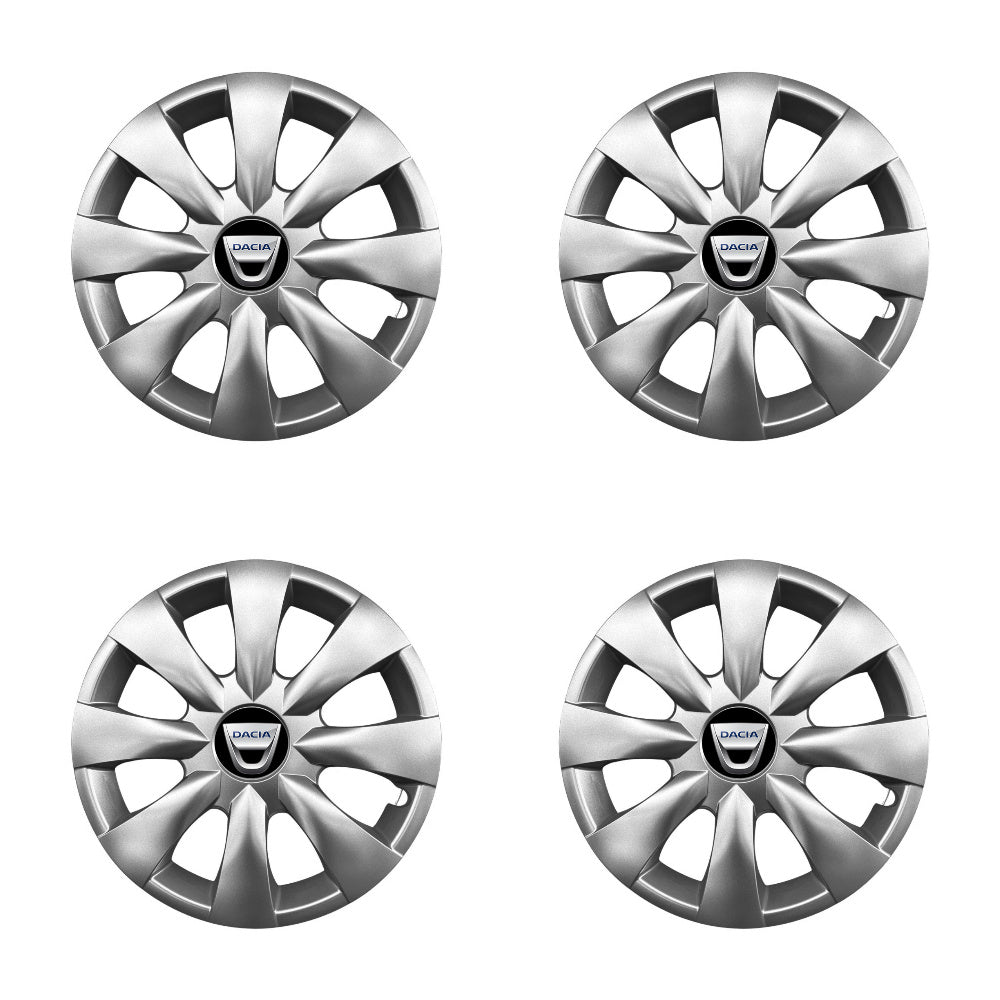 Set 4 capace roti potrivite jantelor de 15 inch compatibile Dacia, Model - 316