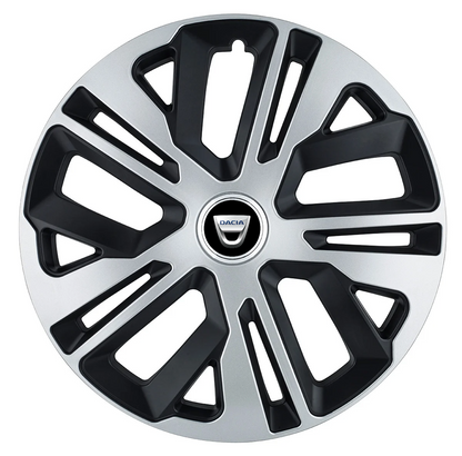 Set 4 Capace Roti 14 inchi (R14) Raven Gri-Negru, Compatibile Cu Dacia