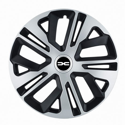 Set 4 Capace Roti 16 inch (R16) Raven Gri-Negru, Compatibil Cu Dacia Nou