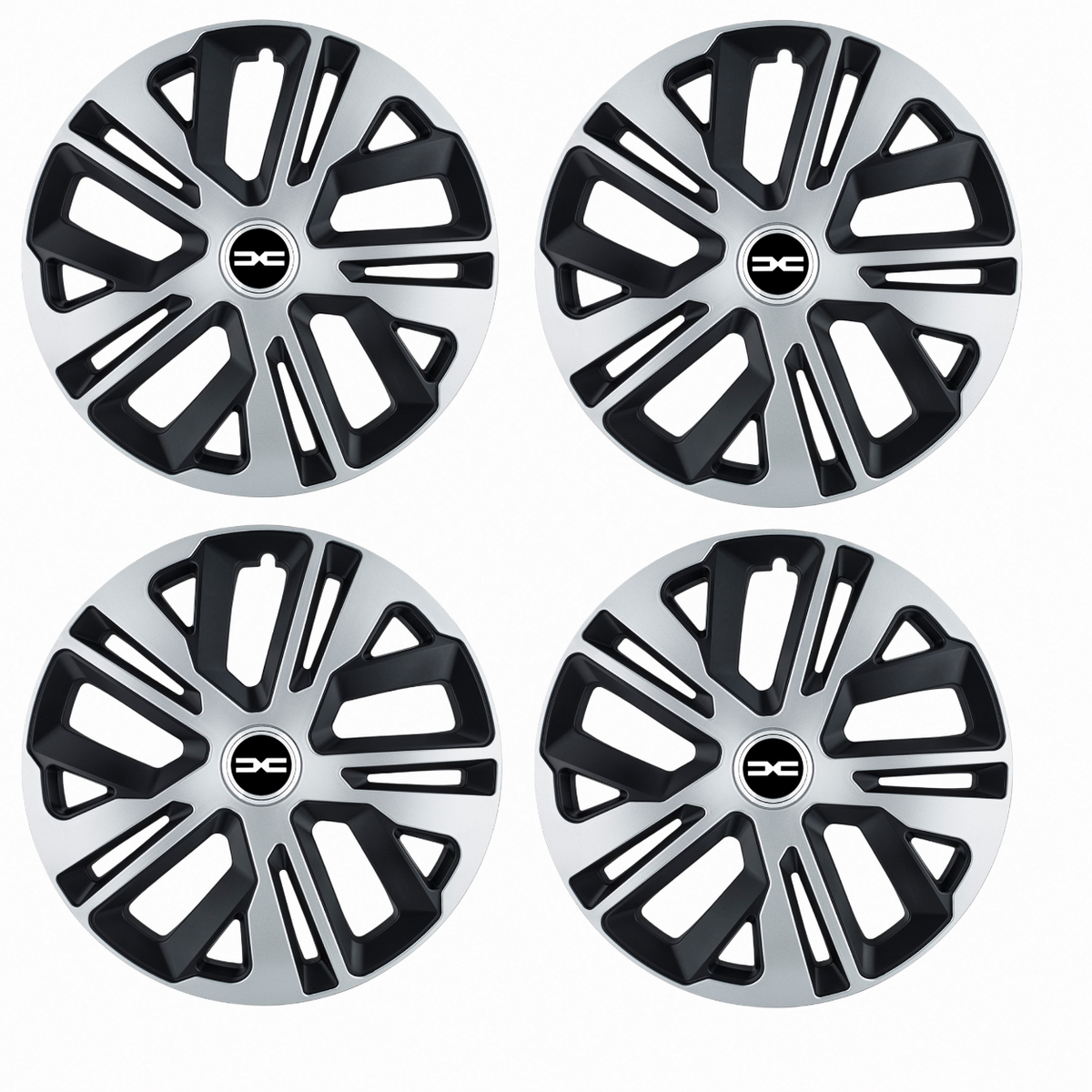 Set 4 Capace Roti 15 inch (R15), pentru Dacia Nou, model Raven Mix
