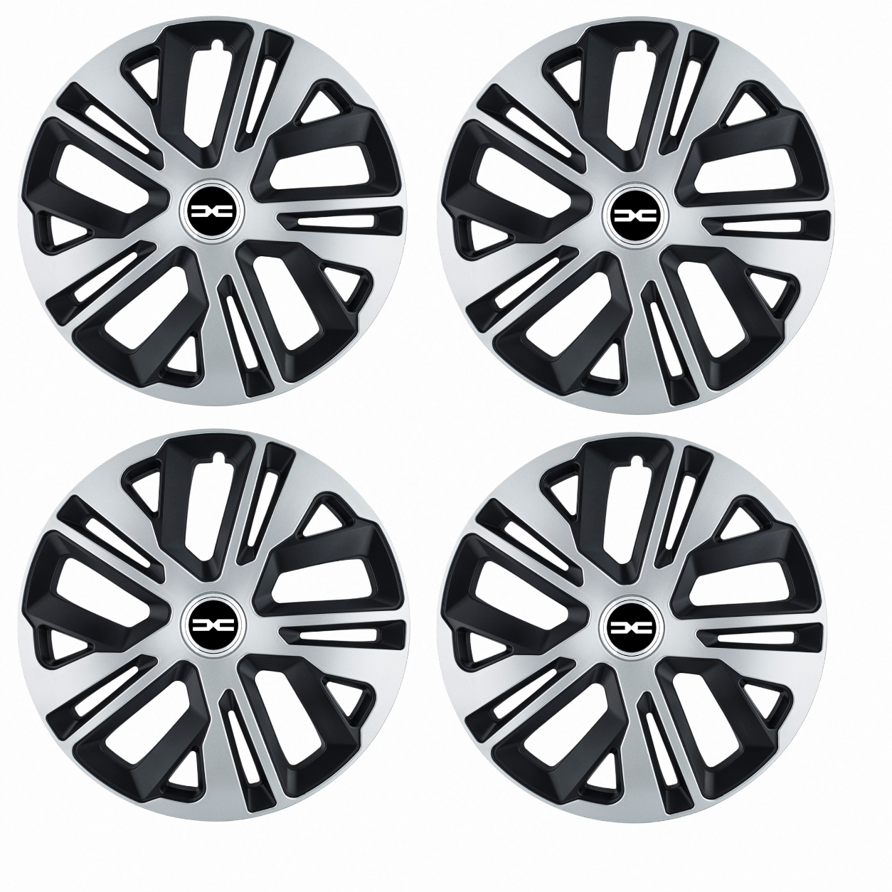 Set 4 Capace Roti 16 inch (R16) Raven Gri-Negru, Compatibil Cu Dacia Nou