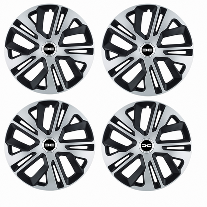 Set 4 Capace Roti 16 inch (R16) Raven Gri-Negru, Compatibil Cu Dacia Nou