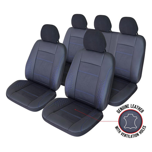 SET HUSE SCAUN EXCLUSIVE LEATHER ATLAS NEGRU UMB-B