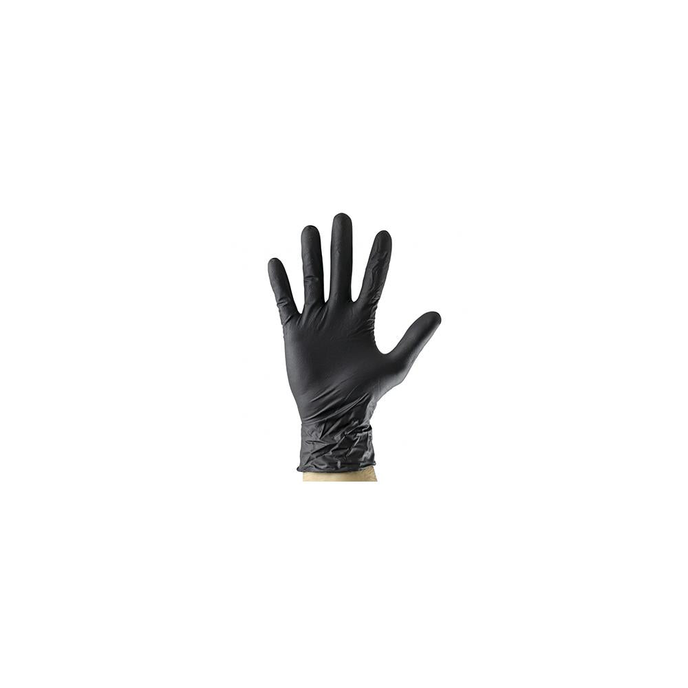 MANUSI NEGRE DE UNICA FOLOSINTA. DE NITRIL MARIME L - SET 100BUC JBM