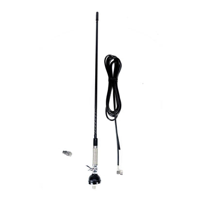 ANTENA CB PNI S60 CU FLUTURE, LUNGIME 59 CM, CU MONTURA, CABLU SI MUFA PL259, FIBRA DE STICLA