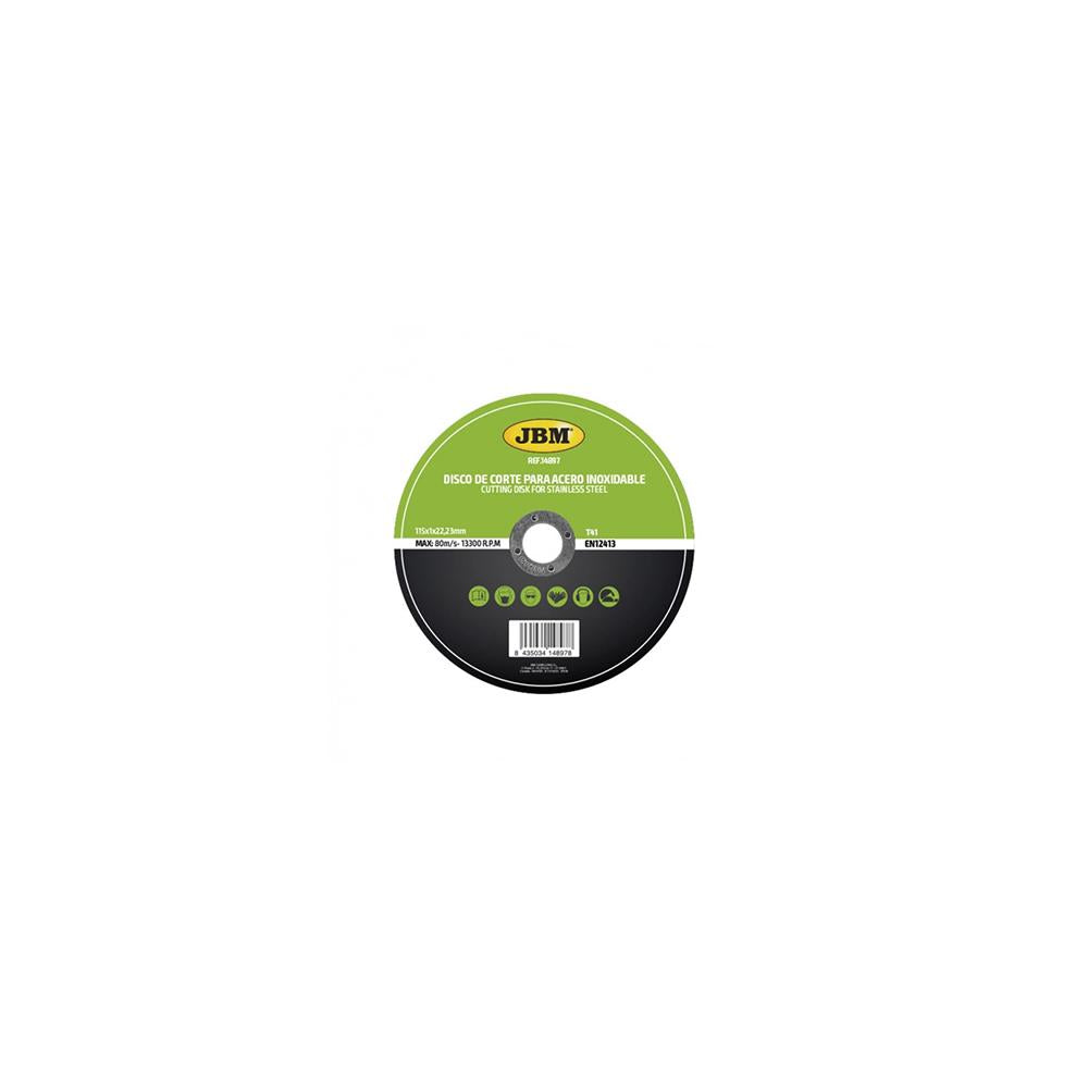 DISC DE TAIERE DEBITARE IN OTEL INOXIDABIL 115 X 1 MM T41 JBM