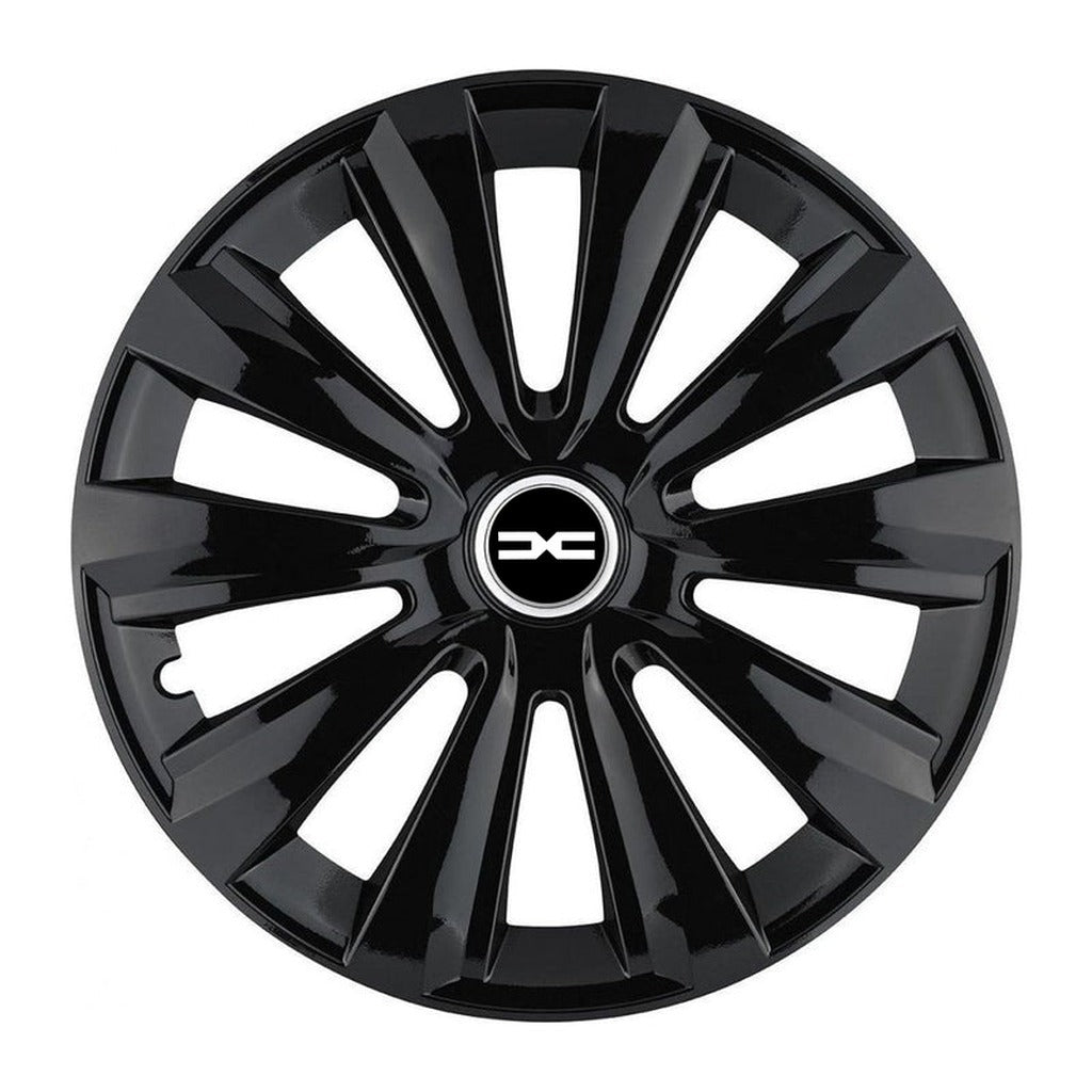 Set 4 Capace Roti Autohelix MSA® potrivite jantelor de 15 inch, pentru Dacia Nou model Delta Black