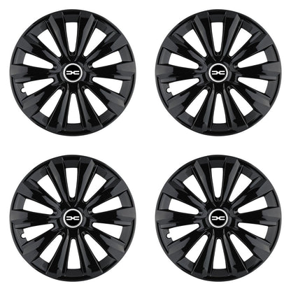 Set 4 Capace Roti Autohelix MSA® potrivite jantelor de 15 inch, pentru Dacia Nou model Delta Black