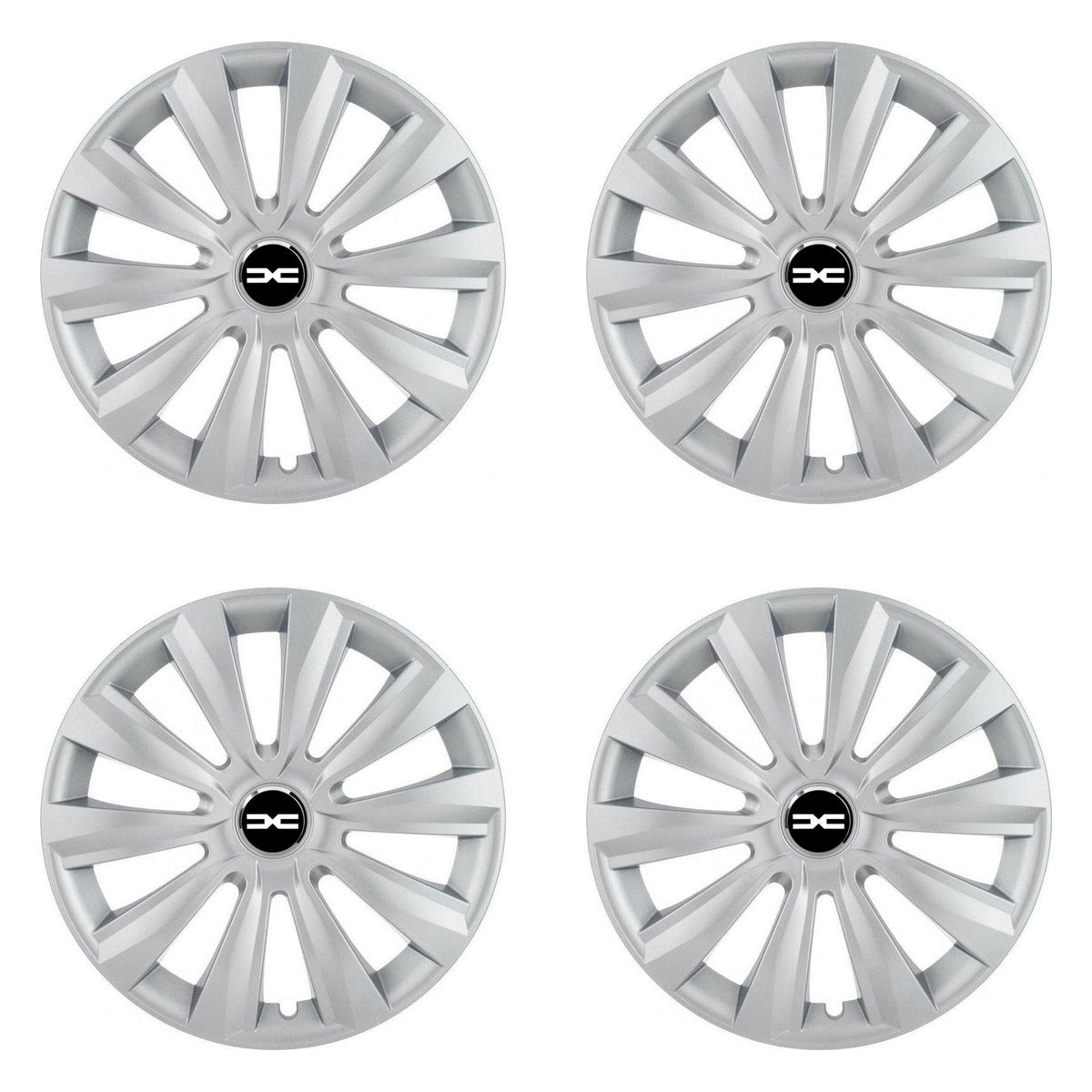 Set 4 capace roti Delta cromat R14 pentru gama auto Dacia Nou